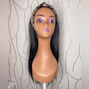 🎀 28” Black Polka Dot Headband Wig 🎀